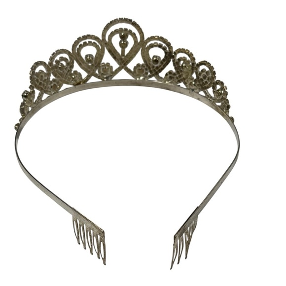 Rhinestone tiara, Spencer Tiara, Princess wedding bridal quinceañera - Picture 2 of 3